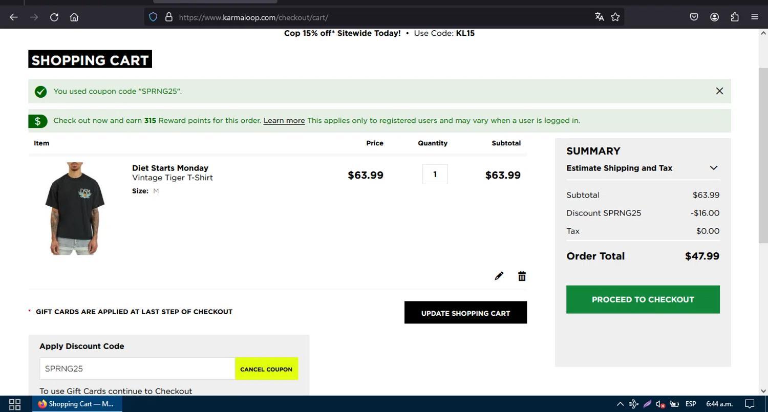 How to apply Karmaloop coupon code